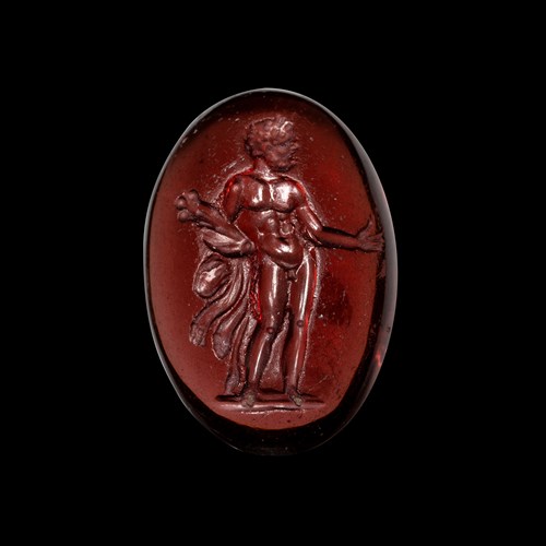 *A fine Greek garnet intaglio from the Sangiorgi collection. Hercules.